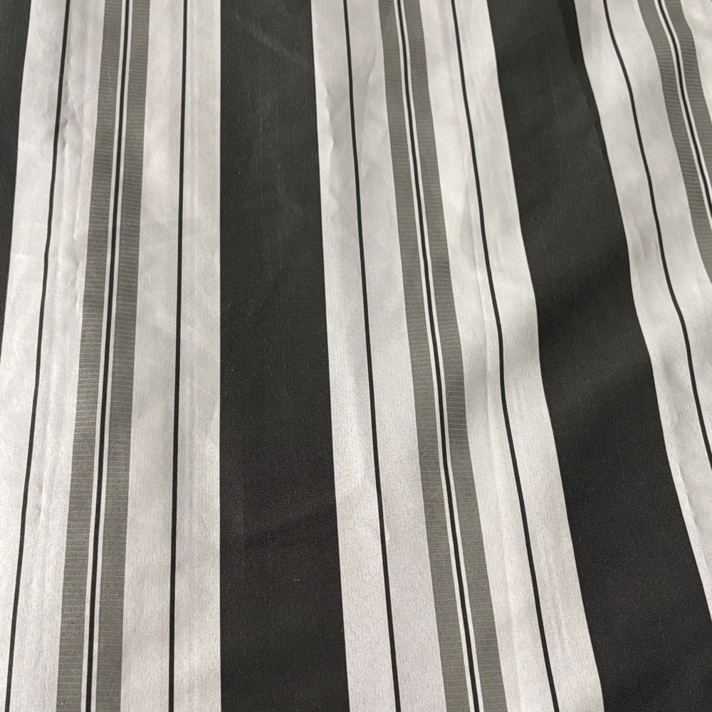 Elegant Striped Black and White Shower Curtain
